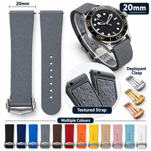 Fkm rubber watch - strap, 20mm