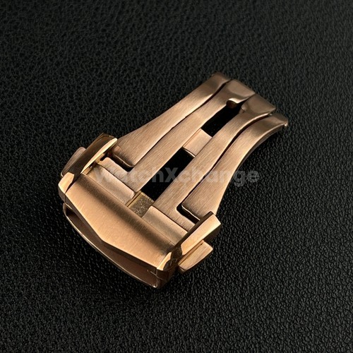 Rose gold steel deployment - steel,