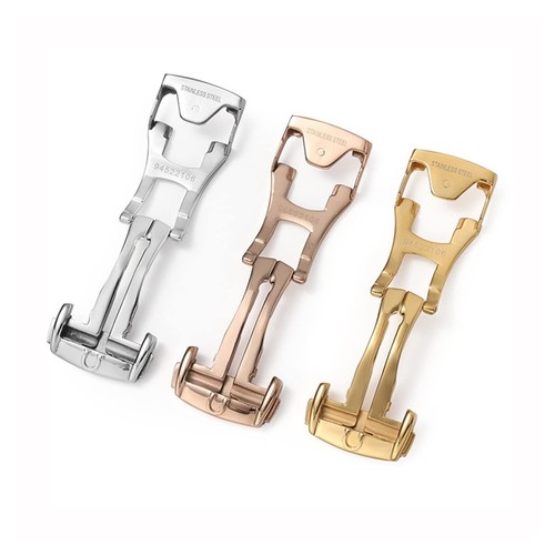 Stainless steel folding watch - stainless,