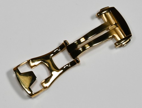 Gold plated steel watch clasp - watch,