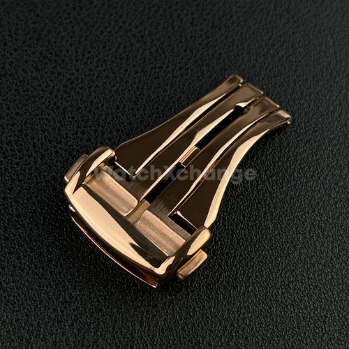 Rose gold steel deployment - steel,