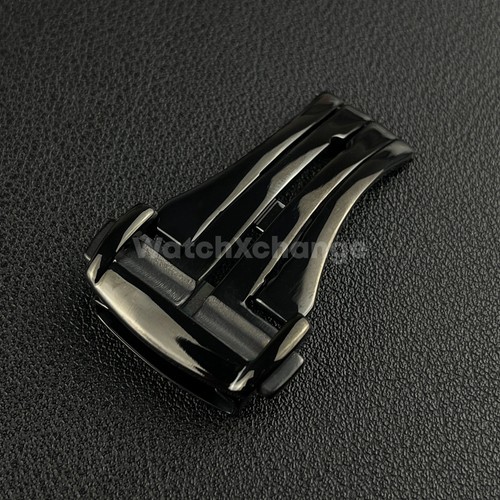 Black steel deployment watch - steel,