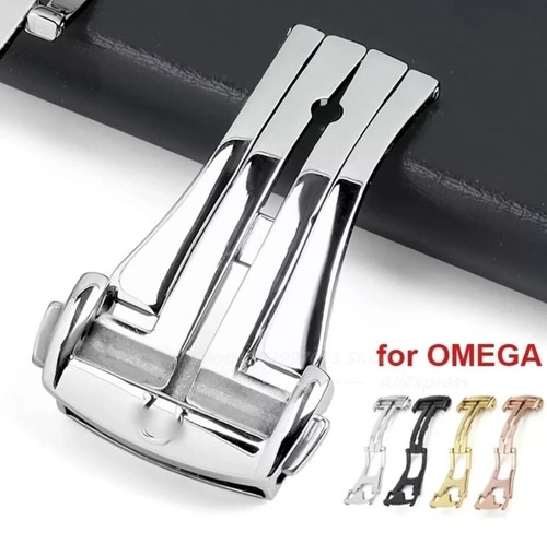 Stainless steel watch clasp - steel,